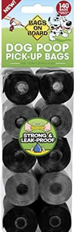 Bags On Board Refill Bags Dog Wastebags Waste Pick Up - Assorted - 140 Count