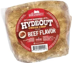 Bark + Harvest by Superior Farms HydeOut Beef Cheek Chips Beef Flavored Dog Natural Chews - 3ct Bag