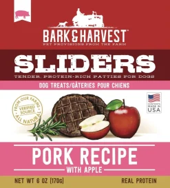 Bark + Harvest by Superior Farms Burgers Pork & Apple Dog Natural Chews - 6 oz Bag