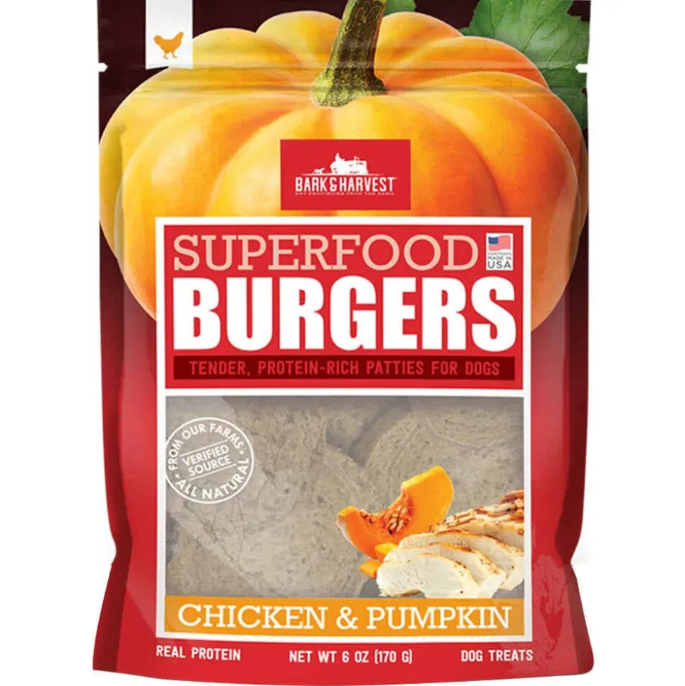 Bark + Harvest by Superior Farms Burgers Chicken & Pumpkin Dog Natural Chews - 6 oz Bag