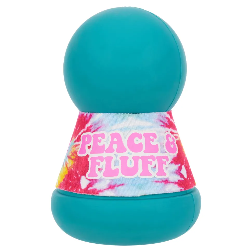 Bark Box Super Chewer Hippie Buddy Squeak Rubber Dog Toy
