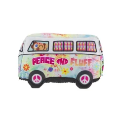 Bark Box Woofswagon Bus Crinkle Squeak and Plush Dog Toy