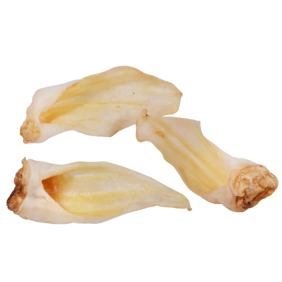 Barking Buddha Bulk Wild Goat Ears Uncut Natural Dog Chews - 35 Count