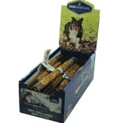 Barkworthies Chicken Wrapped Collagen 12" Sticks for Dogs - 25 ct Bulk - Case of 1