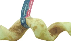 Barkworthies Curly Beef Cheek Dog Bone - 6 ct Case - Case of 1