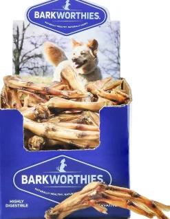 Barkworthies Duck Feet Dog Chew Treat - 50 ct Case - Case of 1