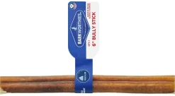 Barkworthies Naturally Scented Dog Bully Sticks 6" - 75 ct Case - Case of 1