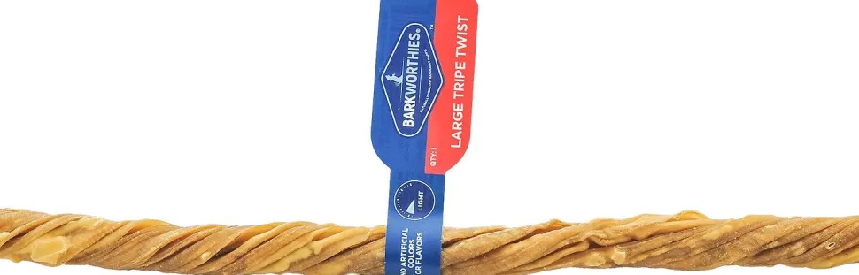 Barkworthies Tripe Twist Dog Chew Treat - Large - 35 ct Case - Case of 1