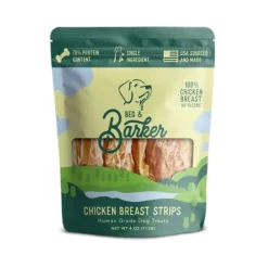 Beg & Barker Strips Chicken Breast Air-Dried Dog Treats - 4 Oz