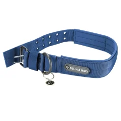Bella and Max Heavy Adventure Dog Collar - Blue - X-Large