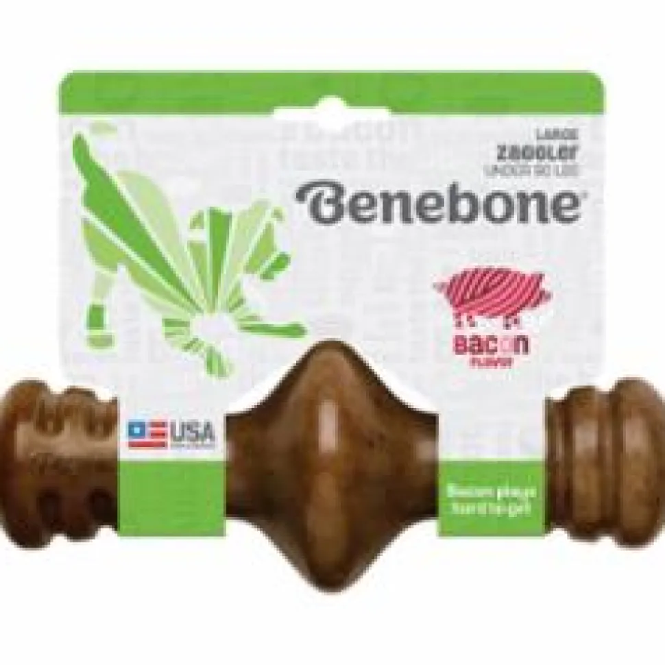 Benebone Dog Chews Zaggler Bacon - Large