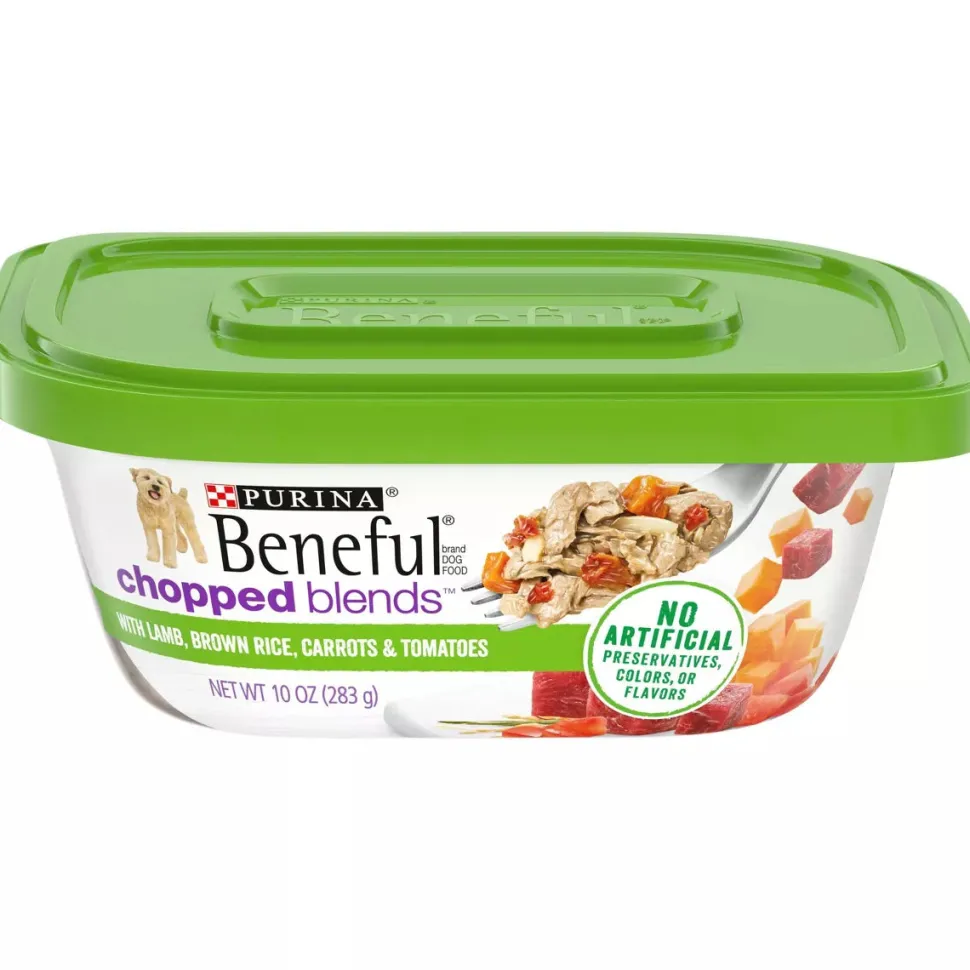 Beneful Chopped Blends With Lamb, Brown Rice, Carrots, Tomatoes & Spinach Wet Dog Food Tubs