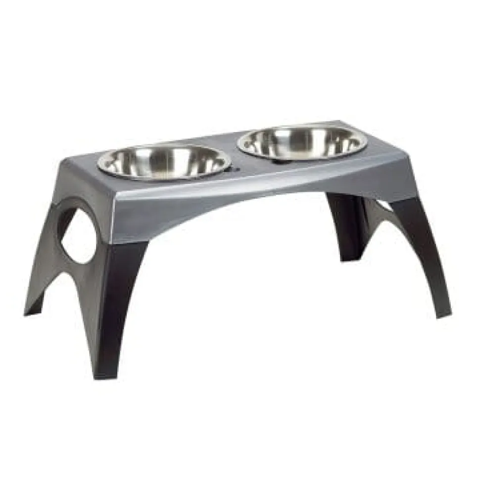 Bergen Elevated Double Pet Feeder - Medium
