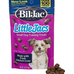 Bil-Jac Little Jacs Soft Training Soft and Chewy Dog Treats - Chicken Liver - 4 Oz - 10 Pack