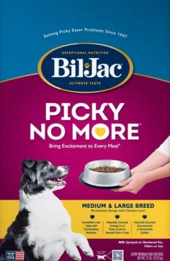 Bil-Jac Picky No More Medium and Large-Breed Dry Dog Food - 27 Lbs