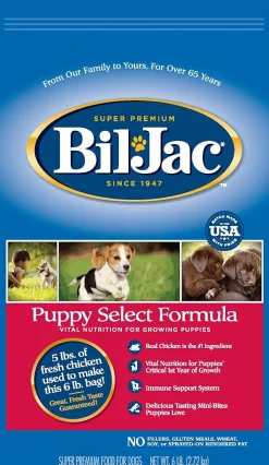 Bil-Jac Select Puppy Dry Dog Food - Chicken - 6 Lbs