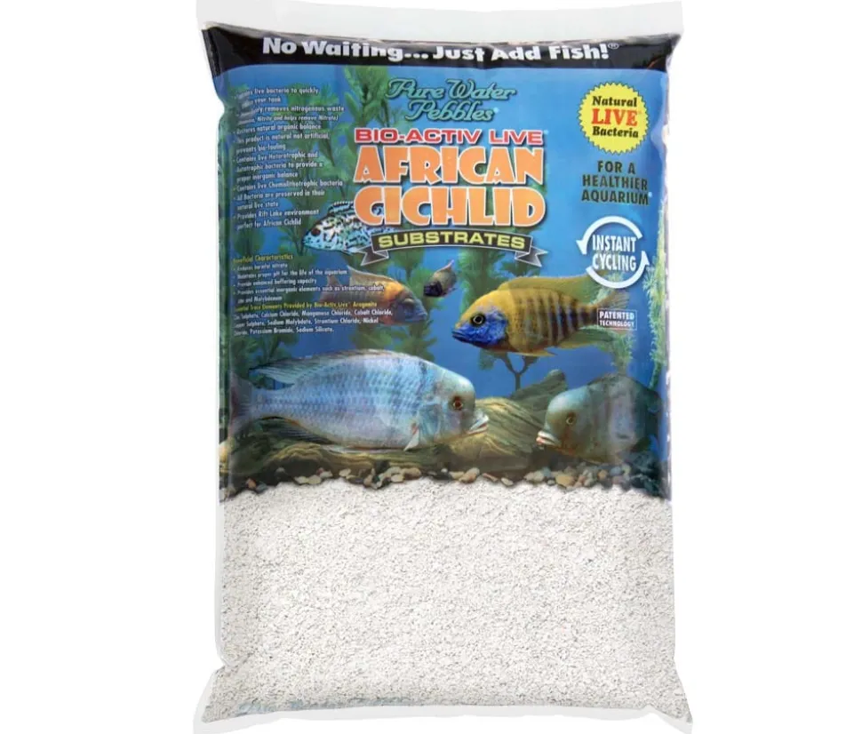 Bio-Activ Live Natural Cichlid Sand White - 20 lbs - 2 Count
