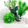 Biorb Aquarium Decoration Plant and Rock Kit - Green - Small - 15L or 4 Gallons