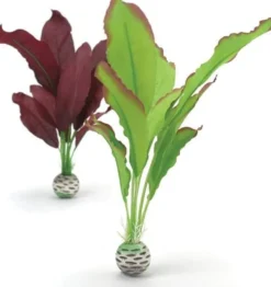 Biorb Aquarium Plant Ornament - Green/Purple - Medium - 2 Count