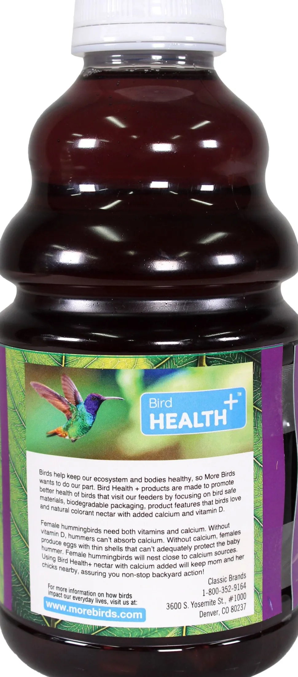 Bird Health + Hummingbird Nectar Concentrate Wild Bird Food - Purple - 32 Oz