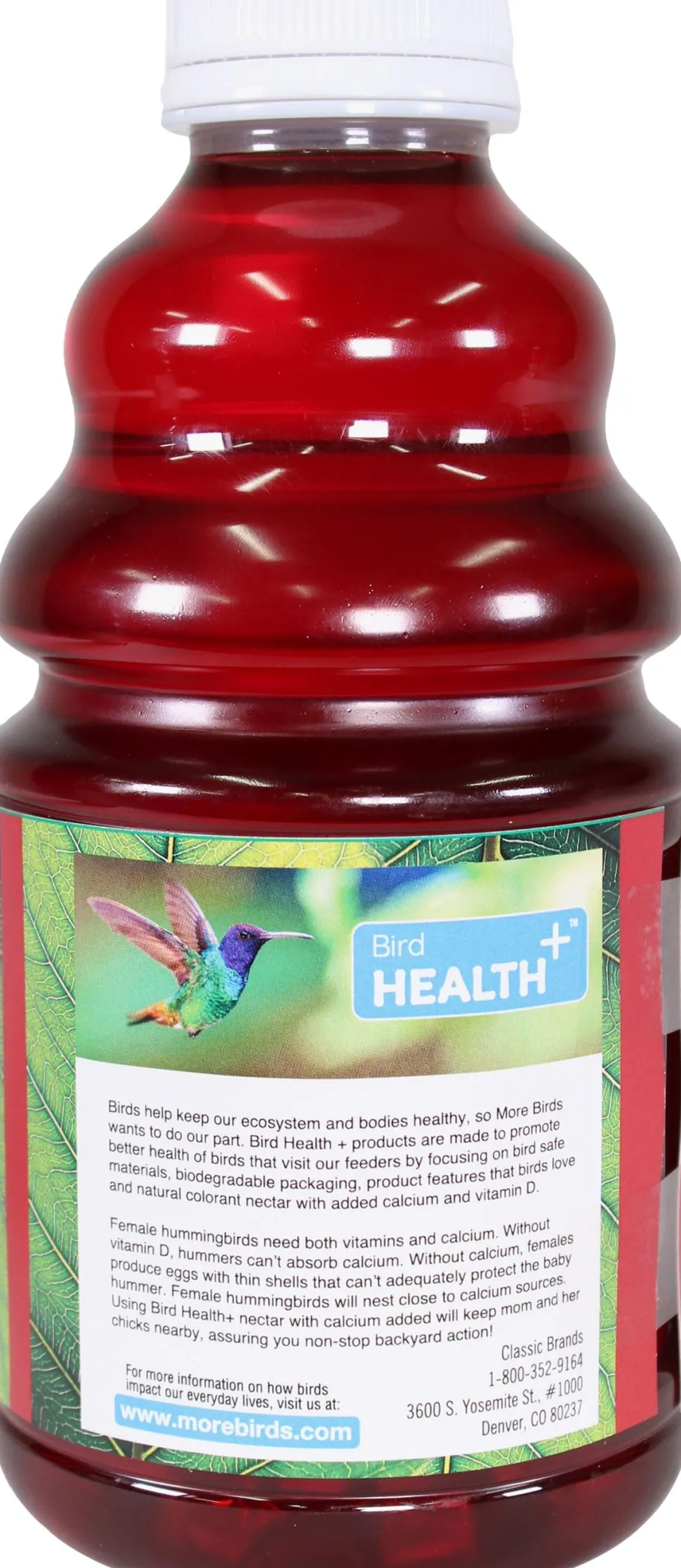 Bird Health + Hummingbird Nectar Concentrate Wild Bird Food - Red - 32 Oz