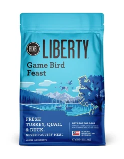 Bixbi Liberty Limited Ingredient Diet Gamebird Feast Recipe with Grains Dry Dog Food - 4 Lbs