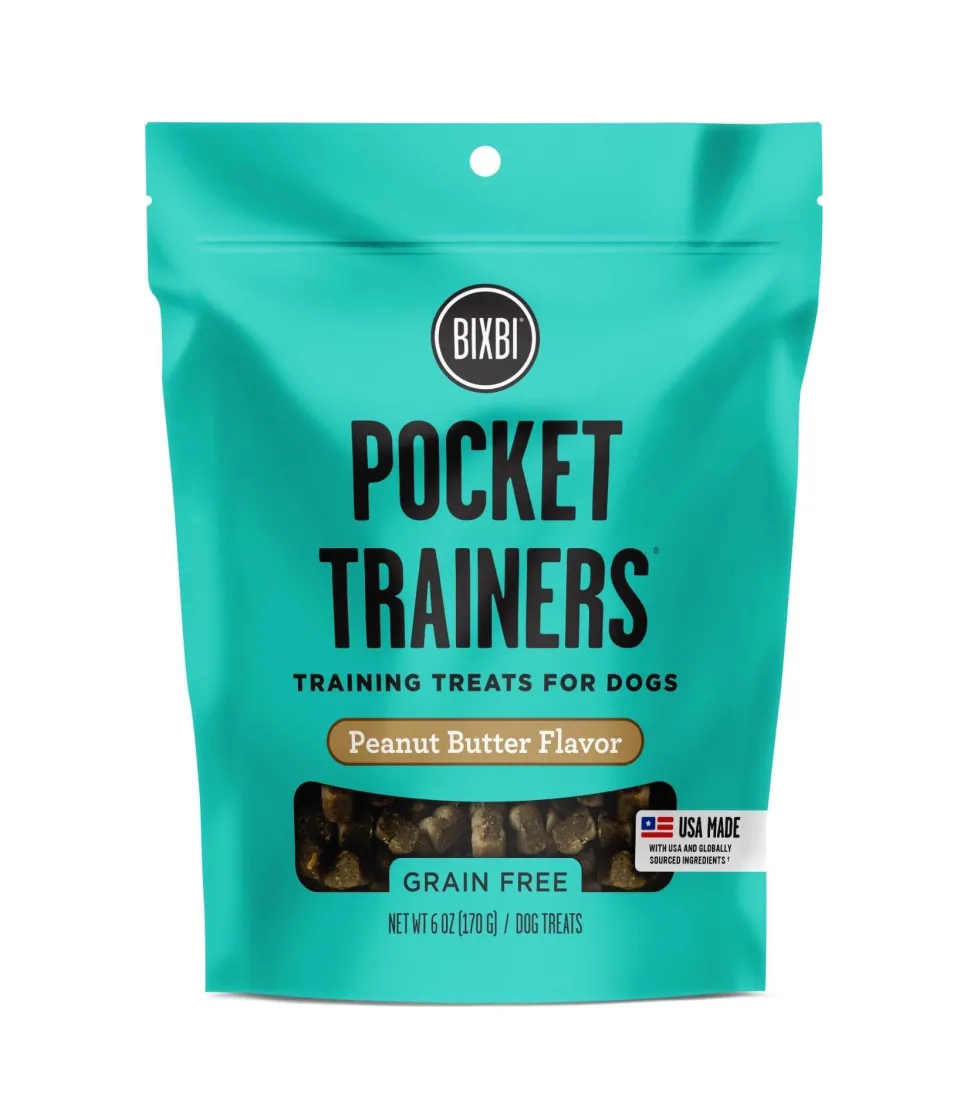 Bixbi Pocket Trainers Peanut Butter Soft and Chewy Training Dog Treats - 6 Oz