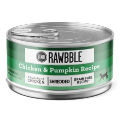 Bixbi Rawbble Shredded Chicken and Pumpkin Canned Cat Food - 2.75 Oz - Case of 24
