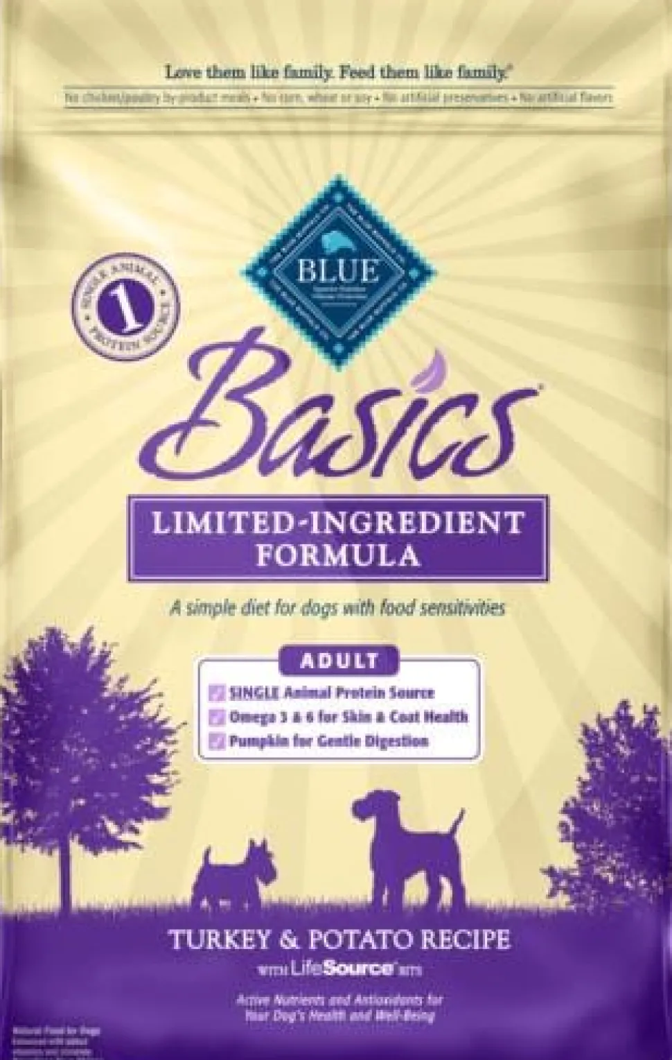 Blue Buffalo Basics Adult Turkey & Potato Recipe Dry Dog Food