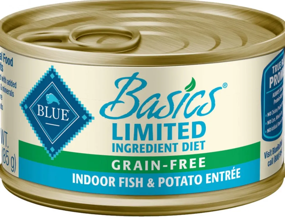 Blue Buffalo Basics Grain Free Indoor Fish and Potato Entree Canned Cat Food