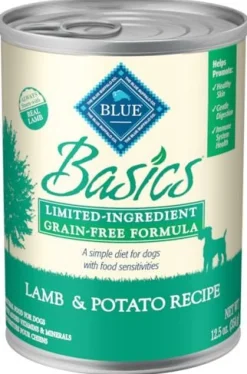 Blue Buffalo Basics Limited Ingredient Diet Grain Free Adult Lamb & Potato Canned Dog Food