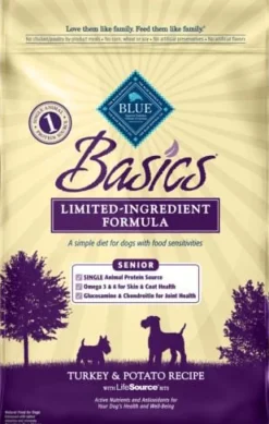 Blue Buffalo Basics Senior Turkey & Potato Recipe Dry Dog Food