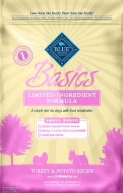 Blue Buffalo Basics Small Breed Adult Turkey & Potato Recipe Dry Dog Food