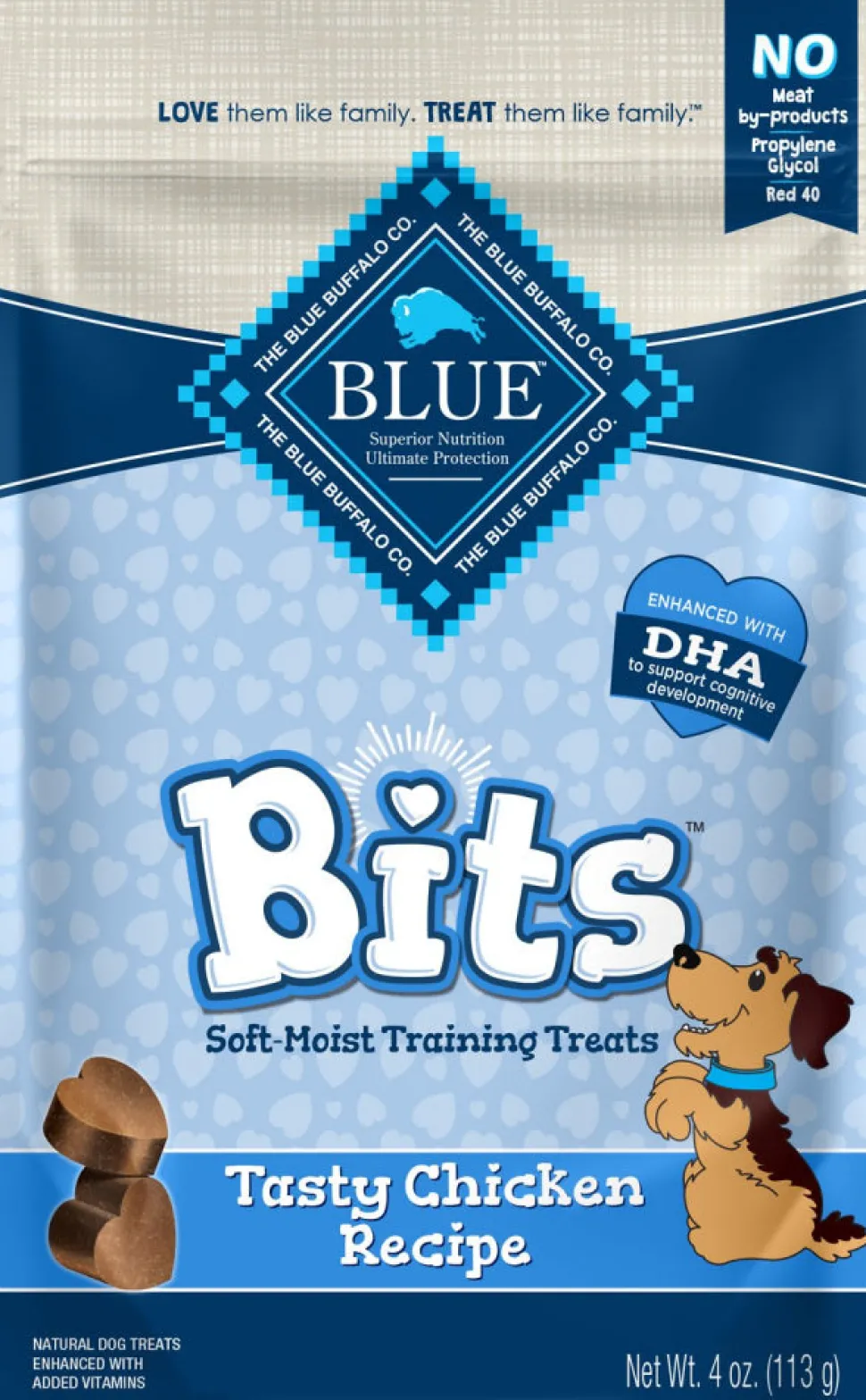 Blue Buffalo Bits Tasty Chicken Natural Soft-Moist Training Treats