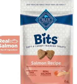 Blue Buffalo Blue Bits Tasty Salmon Moist Soft and Chewy Training Dog Treats - 4 Oz