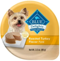 Blue Buffalo Blue Delights Small Breed Roasted Turkey Pate Dog Food Cup