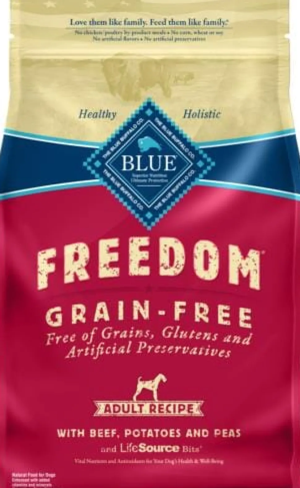 Blue Buffalo Freedom Beef Recipe Adult Dry Dog Food - 4 Lbs