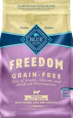 Blue Buffalo Freedom Indoor Adult Grain-Free Chicken Dry Cat Food - 5 Lbs