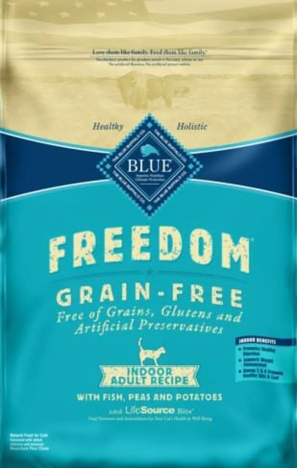 Blue Buffalo Freedom Indoor Fish Recipe Dry Cat Food - 11 Lbs