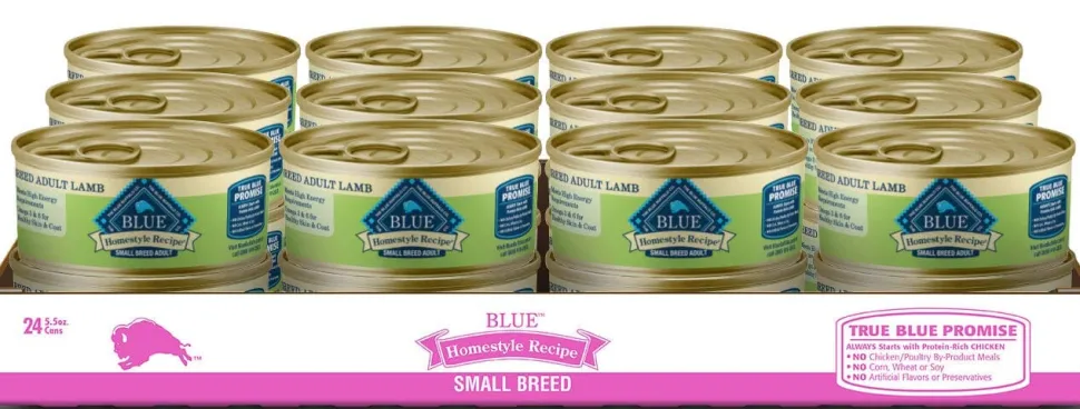 Blue Buffalo Homestyle Recipe Lamb Small-Breed Canned Dog Food - 5.5 Oz - Case of 24