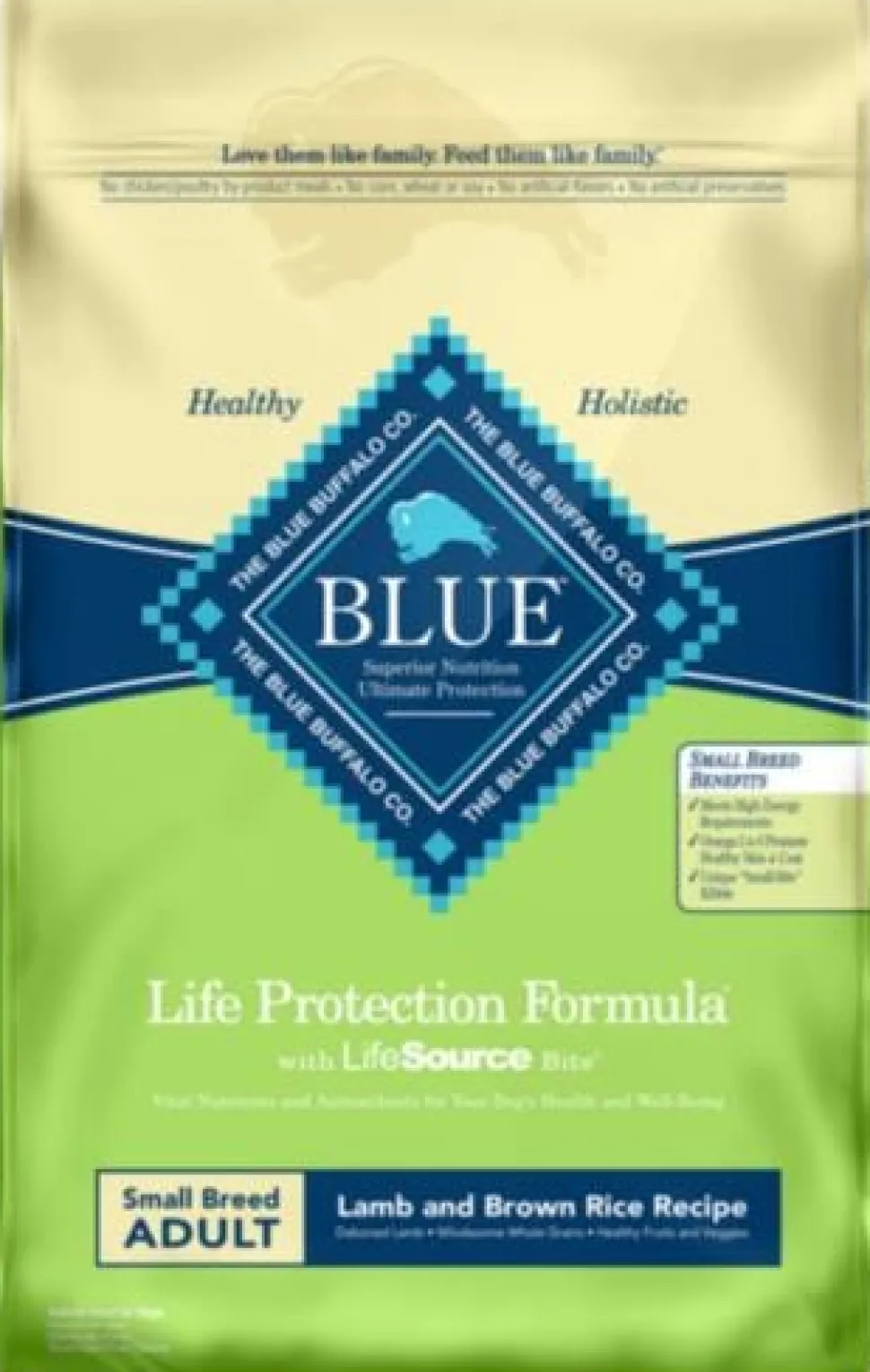 Blue Buffalo Life Protection Formula Adult Small-Breed Natural Lamb and Brown Rice Dry Dog Food