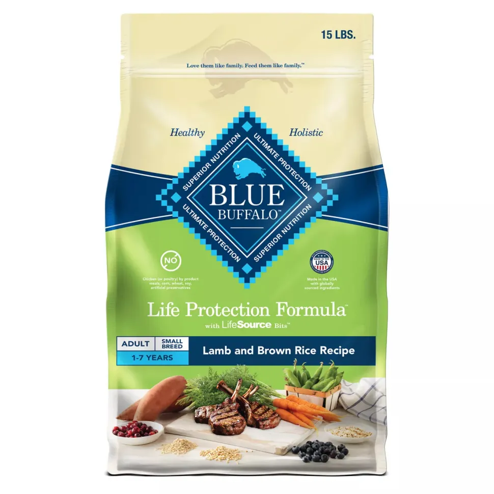 Blue Buffalo Life Protection Formula Natural Adult Small-Breed Lamb and Brown Rice Dry Dog Food - 5 Lbs