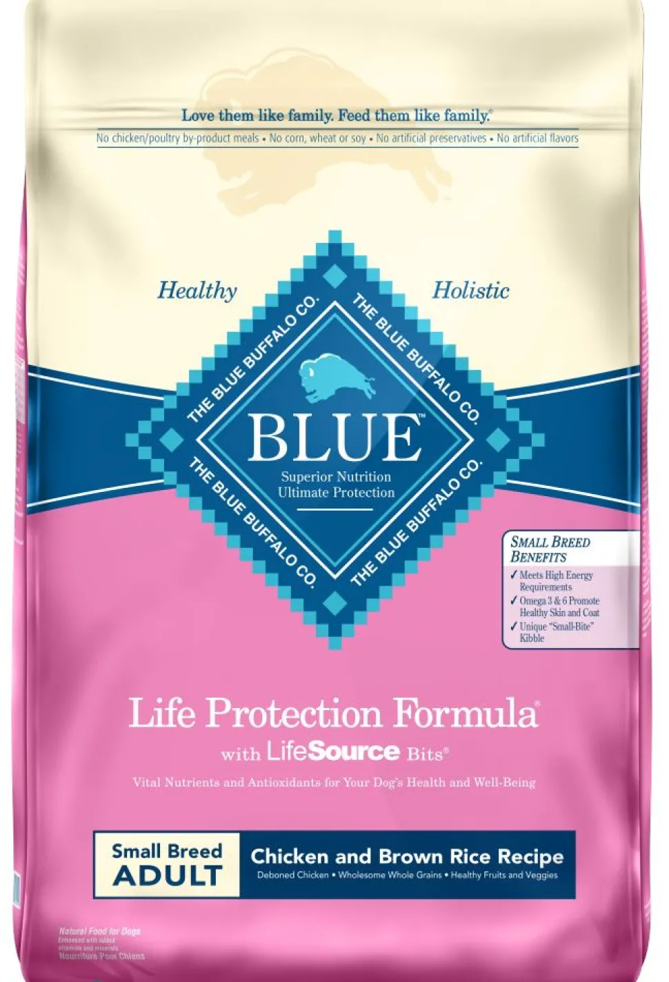 Blue Buffalo Life Protection Natural Chicken & Brown Rice Recipe Small Breed Adult Dry Dog Food
