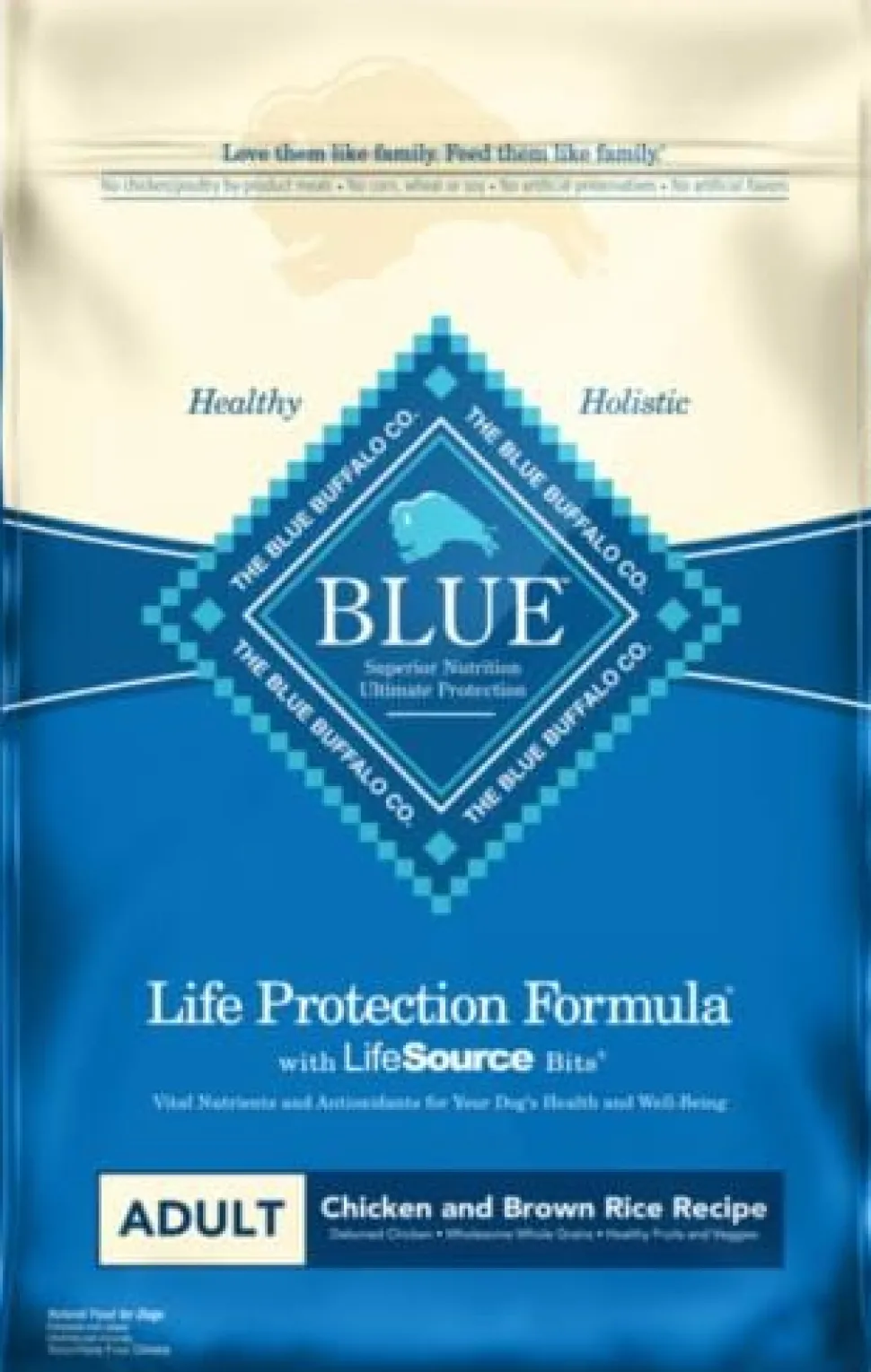 Blue Buffalo Life Protection Formula Adult Natural Chicken and Brown Rice Dry Dog Food