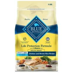 Blue Buffalo Life Protection Formula Healthy Weight Adult Chicken Dry Dog Food - 5 Lbs