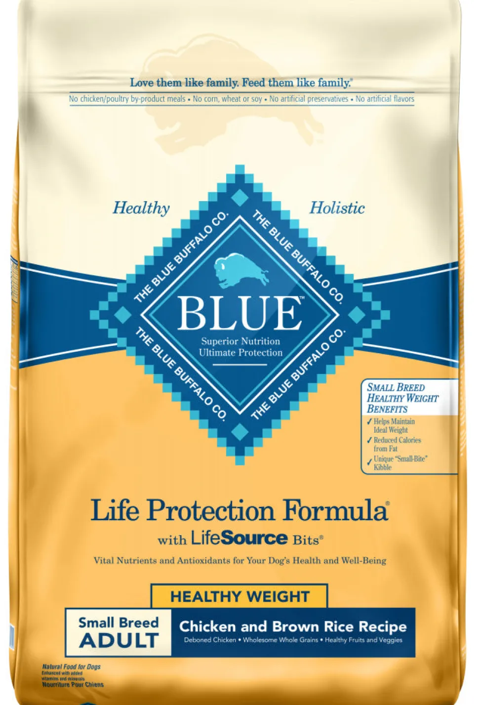 Blue Buffalo Life Protection Healthy Weight Natural Chicken & Brown Rice Recipe Small Breed Adult Dry Dog Food