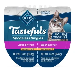 Blue Buffalo Tasteful Singles Beef Wet Cat Food Trays - 2.6 Oz - Case of 10