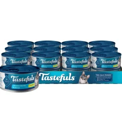 Blue Buffalo Tastefuls Natural Flaked Chicken in Gravy Entrée Canned Cat Food - 5.5 Oz - Case of 12
