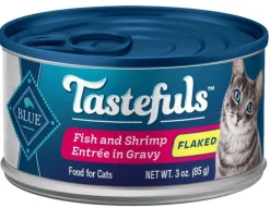 Blue Buffalo Tastefuls Natural Flaked Fish & Shrimp Entree in Gravy Wet Cat Food