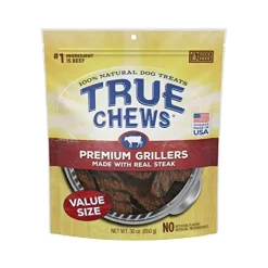 Blue Buffalo True Chews Premum Steak Grillers Jerky Dog Treats - 30 Oz